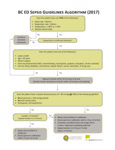 2017 Emergency Department Sepsis Guidelines as an Algorithm