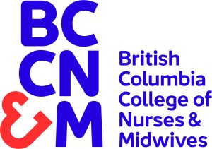 The British Columbia College of Nurses & Midwives logo.